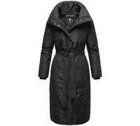 Navahoo Femmes Hiver Manteau Matelassé Chaud Doublé Long avec Ceinture Mirenaa