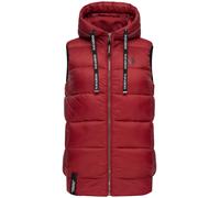 NAVAHOO Gilet 'Kassidy' rouge rouille / noir / blanc, Taille L