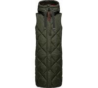 NAVAHOO Gilet 'Schnuckel' kaki / grenadine / noir, Taille XS