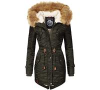 Navahoo La Viva Veste d'hiver Parka pour Dame Vert Olive L | Length: thigh-length | Water- and wind-resistant