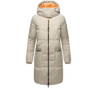 NAVAHOO Manteau d’hiver 'Bliblablubb 14' greige / orange, Taille 6XL