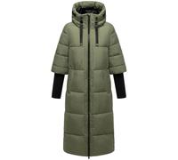 NAVAHOO Manteau d’hiver 'Ciao Miau XIV' olive / noir, Taille M