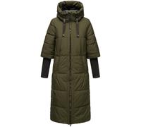 NAVAHOO Manteau d’hiver 'Ciao Miau XIV' olive, Taille L