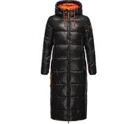 Navahoo Manteau d'hiver matelassé chaud pour femme avec capuche, doudou ange XS-XXL, Noir , S
