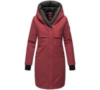 NAVAHOO Manteau d’hiver 'Snowelf' rouge carmin / noir, Taille L
