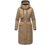 Navahoo Manteau d'hiver chaud pour femme avec col haut et capuche douce Hokulanii XS-XXL, Taupe foncé, S