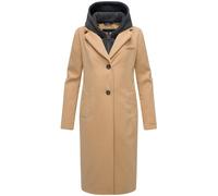 NAVAHOO Manteau mi-saison 'Kekstraum 14' cappuccino / gris foncé, Taille L