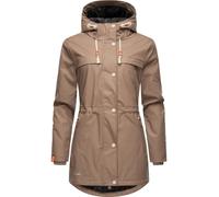 NAVAHOO Manteau mi-saison 'Rainy Forest' noisette / orange / blanc, Taille XXXL