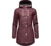 NAVAHOO Manteau mi-saison 'Rainy Forest' orange / bordeaux / blanc, Taille L