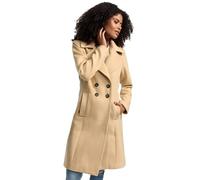 Navahoo Manteau trench pour femme, veste d'hiver, manteau d'hiver B661, beige, M