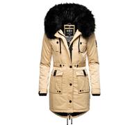 NAVAHOO Parka d’hiver 'Luluna' beige / noir, Taille XL