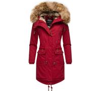 Navahoo Rosinchen Manteau d'hiver Parka avec Capuche pour Femme Rouge Sang S