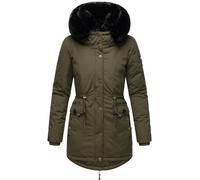 NAVAHOO Parka d’hiver 'Sweety Deluxe' kaki / noir, Taille M