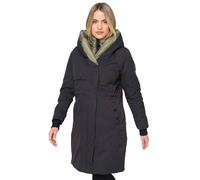 Navahoo Parka d'hiver pour femme, manteau long avec col montant B970, Noir , L