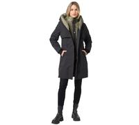 Navahoo Parka d'hiver pour femme, manteau long avec col montant B970, Noir , M