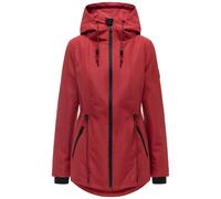 NAVAHOO Parka mi-saison 'Blumentanz 14' rouge cerise / noir, Taille XXL