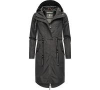 NAVAHOO Parka mi-saison ' Josinaa ' anthracite / noir / blanc, Taille S