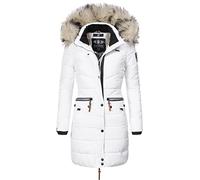 Navahoo Paula manteau d'hiver pour femme matelassé long Blanc L