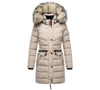 Navahoo Paula manteau d'hiver pour femme matelassé long Taupe Clair XXL