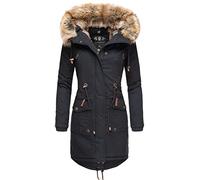 Navahoo Rosinchen Manteau d'hiver Parka avec Capuche pour Femme Bleu XS