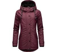 NAVAHOO Veste d’hiver 'Lindraa' bordeaux / noir, Taille S