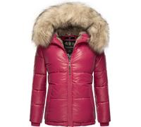 NAVAHOO Veste d’hiver 'Tikunaa' beige chiné / fuchsia, Taille XS