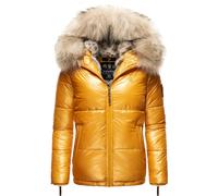 NAVAHOO Veste d’hiver 'Tikunaa' beige / jaune, Taille S