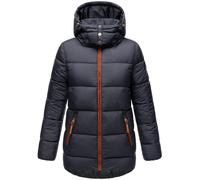 NAVAHOO Veste d’hiver 'Wattewölkchen' bleu marine / marron châtaigne / blanc, Taille XL