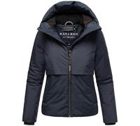 Navahoo Veste d'hiver chaude matelassée pour femme avec doublure en polaire et capuche motif poussins d'amour XS-XXL, bleu marine, S