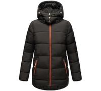 Navahoo Veste d'hiver courte matelassée chaude avec capuche amovible en matériaux recyclés - Tailles XS-XXL, Noir , S