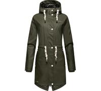 NAVAHOO Veste fonctionnelle 'Flower of Ocean' kaki / blanc, Taille XS