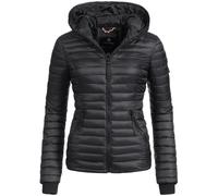 Navahoo Veste matelassée de transition pour femme avec capuche B348, Noir , S