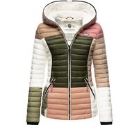 NAVAHOO Veste mi-saison 'Multikulti' beige foncé / olive / rose ancienne / blanc, Taille XS
