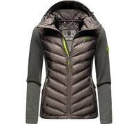 NAVAHOO Veste mi-saison 'Nimm Mich Mit' chocolat / gris foncé, Taille XS