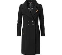 Navahoo Wooly Manteau d'hiver Trench Style Parka pour Femme Noir S