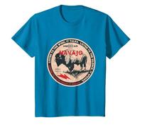 Navajo Indien Native Born Freedom Wild Buffalo T-Shirt