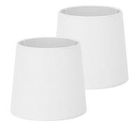 Navaris 2x Abat-jour - Set 2 abat-jour blanc intérieur blanc pour ampoule E14 - Diamètre intérieur 29mm compatible avec ampoules correspondantes