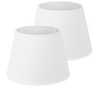 Navaris 2x Abat-jour - Set 2 abat-jour blanc intérieur blanc pour ampoule E27- Diamètre intérieur 41mm compatible avec ampoules correspondantes