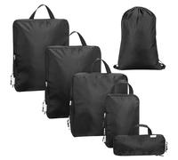 Navaris 6x Housse de Compression - Organisateur de Voyage pour Valise - Accessoires de Voyage - Organiseur pour Rangement de Sac - Polyvalence grâce aux Différentes Tailles - Résistance à l'Eau