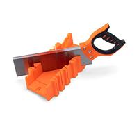 Navaris Boîte à onglets - Boîte à onglets avec scie 12" pour angle 22,5° 45° et 90° - Outil bricolage menuiserie modélisme petits travaux
