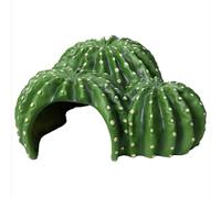 Navaris Décoration Cactus - Abri pour Terrarium et Aquarium pour Tortues Aquatiques ou terrestres - Geckos Tarentules Serpents - Accessoire pour Tortue d'Aquarium en Polyrésine