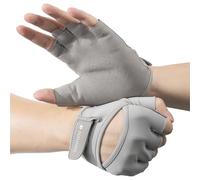 Navaris Gants de Musculation Femme - Gant pour Le Sport - Gymnastique Fitness - Manique de Protection pour Fille - Paire de Maniques Confortables - Gris - Taille S