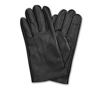 Navaris gants pour écran tactile en cuir véritable pour homme en nappa - en cuir d'agneau avec du Cachemire