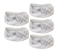 Navaris Lot de 5 chiffons de rechange en microfibre lavables pour nettoyeur vapeur