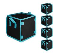 Navaris Lot de 5 sacs de plantation de 19 l - 5 sacs de plantation debout 27 x 27 cm - Jardinières pour fraises - Sac de pommes de terre - Culture de tomates - Bac à plantes - Sac de jardin