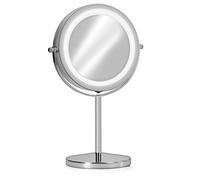 Navaris miroir cosmétique LED double face grossissant 7x - miroir pivotant 360°