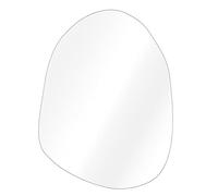 Navaris Miroir sans Cadre - Miroir Mural à Monter 75 x 55 x 0,3 cm - Glace Wavy pour déco intérieur - Salon Chambre Salle de Bain