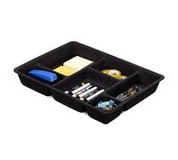 Navaris Organisateur de Tiroir en Feutre - Bac de Rangement 40,5 x 30,5 x 6 cm à 6 Compartiments pour Accessoires - Chambre Bureau Salle de Bain