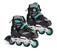 Navaris Paire de Roller - Patins à roulettes en Ligne Tailles Ajustables - Patins avec Roues alignées pour Filles garçons Hommes et Femmes