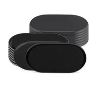 Navaris Patins glisseurs meubles - 16x coussinet ovale en mousse 15,2 x 8,9 cm pour chaise table tabouret meuble protection sol plancher